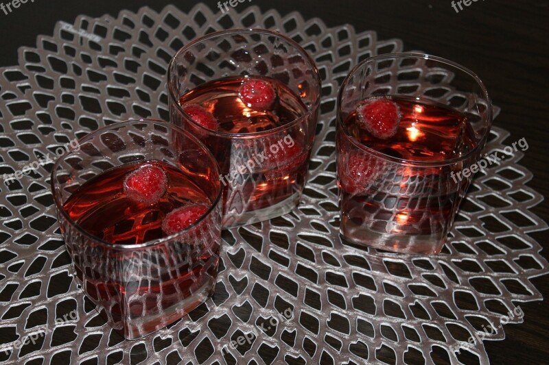 Drink Drinks Cheers Raspberries Glass