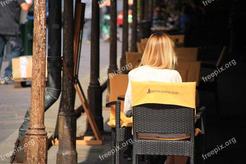 Cafe Coffee Rest Woman Cafeteria