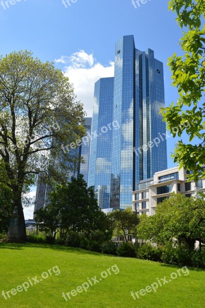 Architecture Frankfurt Skyscraper Building Skyscrapers