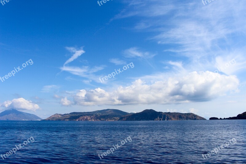 Lipari Italy Island Cloud Sea