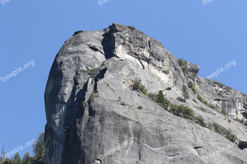 Bold Solid Rock Face Yosemite Free Photos