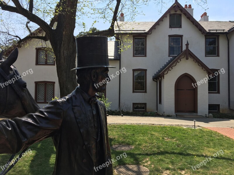 Lincoln House Washington Dc Statue