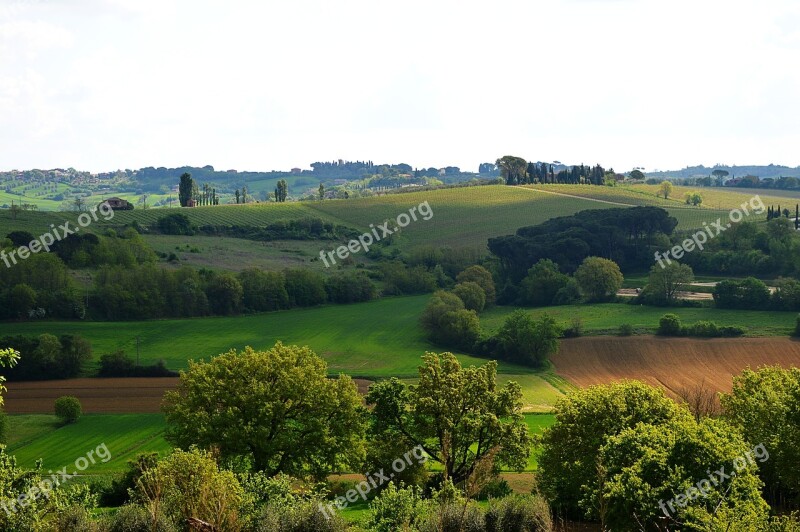 Italy Toscana Landscape Free Photos