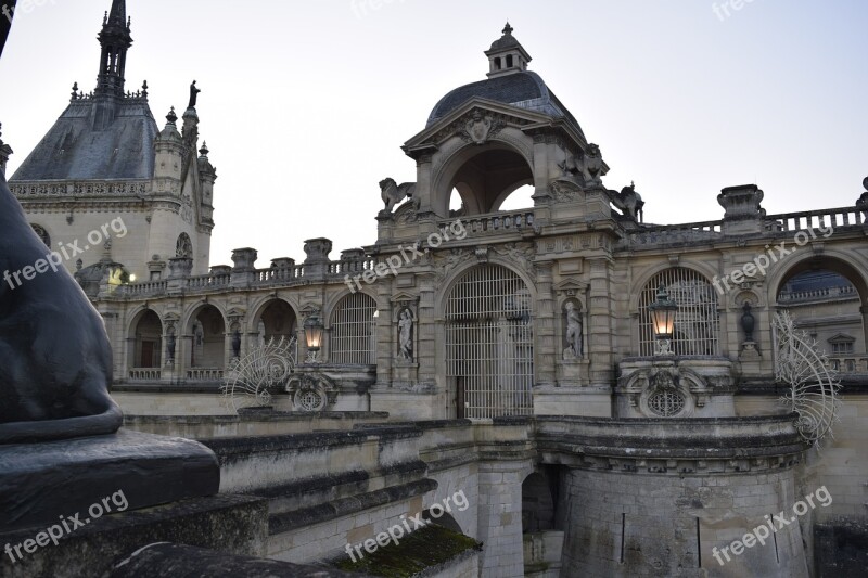 Castle Chantilly France Museum Free Photos