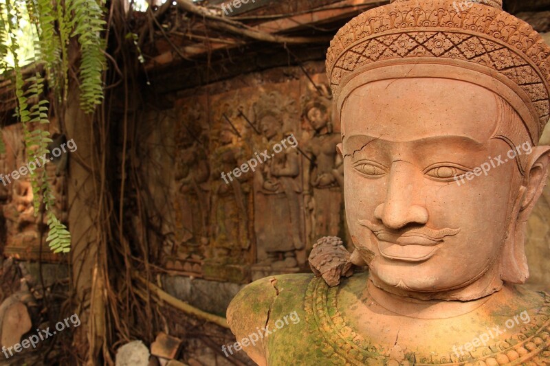 Art Million Khmer Clay Sculpture Free Photos