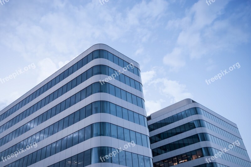 Office Building Business Sky Reflection Architecture