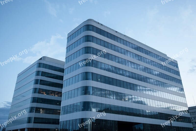 Office Building Business Sky Reflection Architecture