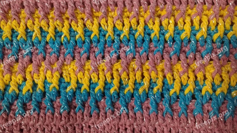 Crochet Crafts Point Color Texture