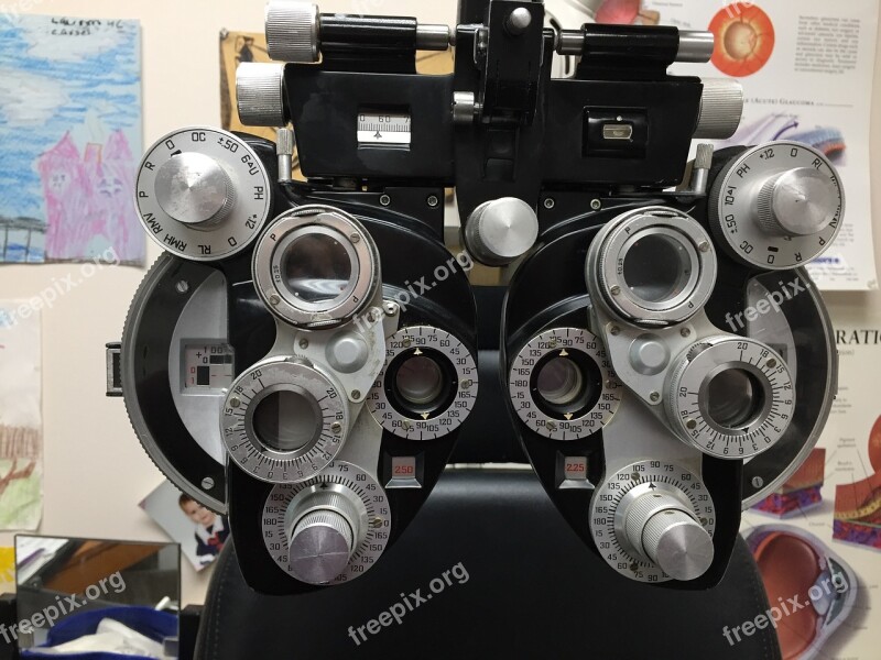 Phoropter Refraction Eyeglass Prescription Equipment Instrument