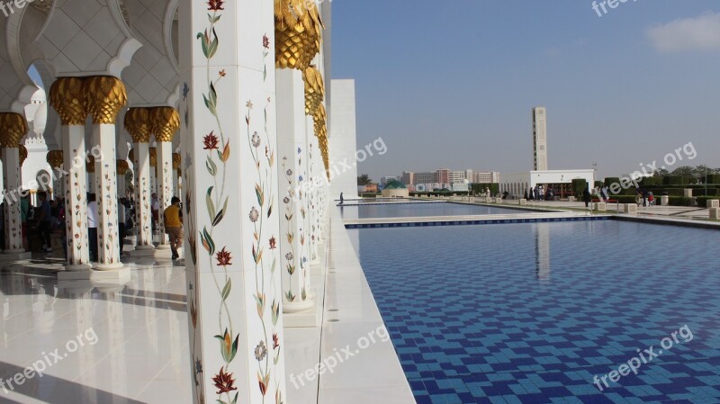 Abu Dhabi Uae Mosque Free Photos