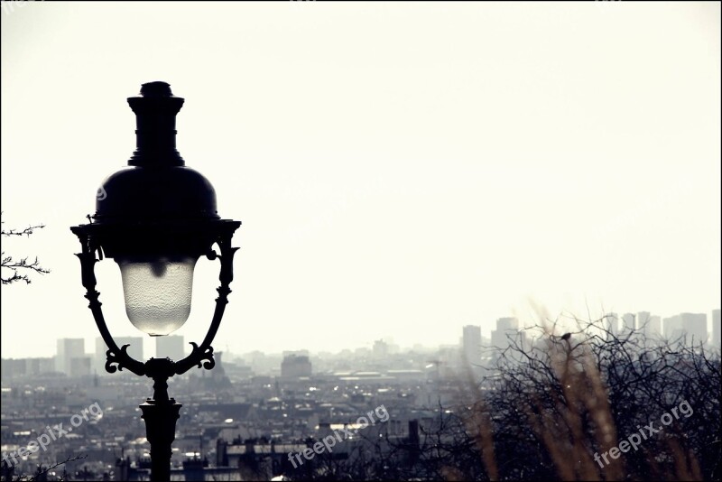 Paris View Urban Landscape Montmartre Tourism