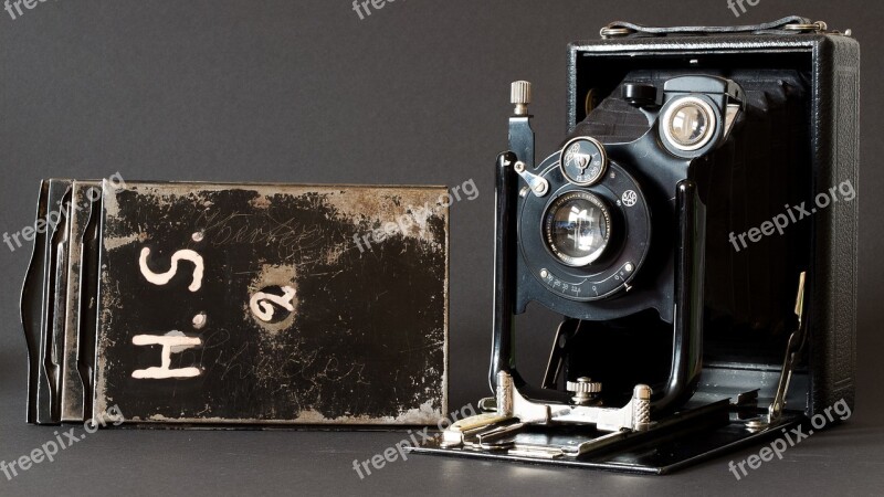 Camera Old Analog Plate Camera 1930