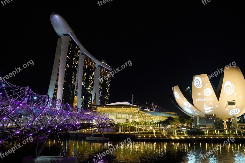 Marina Bay Sands Hotel Asian Singapore High