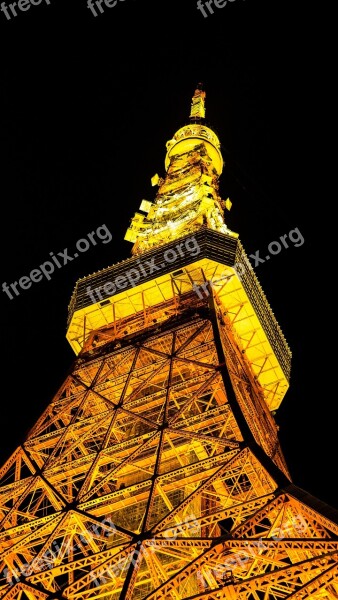 Tokyo Tower Tokyo Tower Japan Night