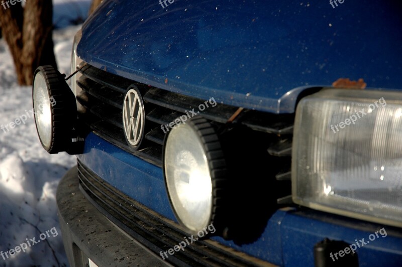 Volkswagen Wolkkari Blue Car Car Van