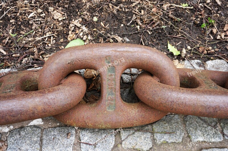 Links Of The Chain Rusted Connected Barrier Free Photos