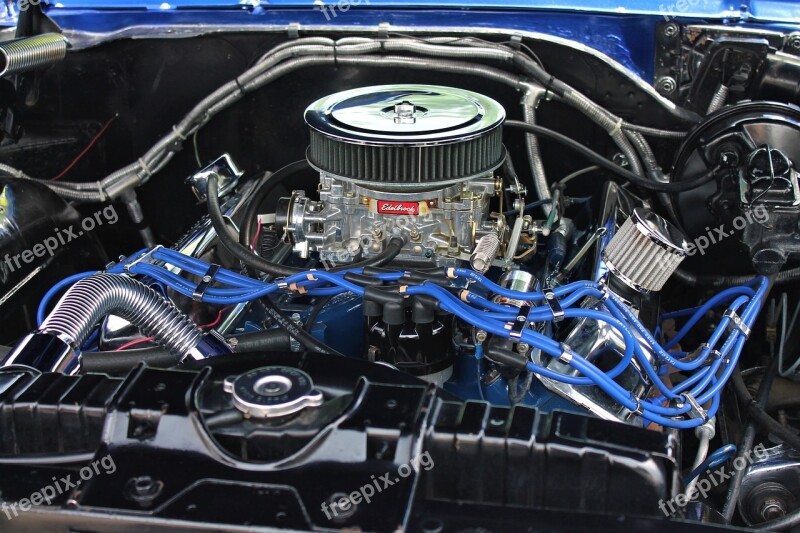 Engine Galaxie 500 Ford Car Ford Chrome