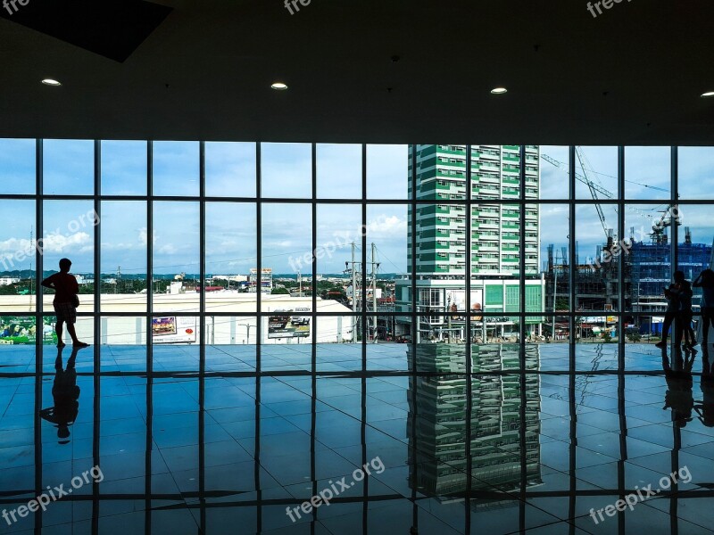 Lines Reflections Building Modern Tower