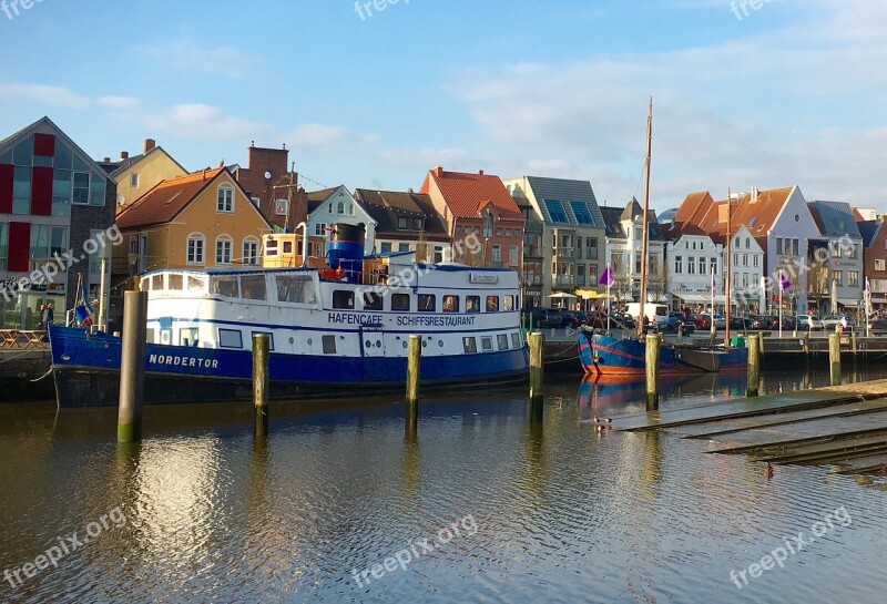 Husum Port Ship Boat Water