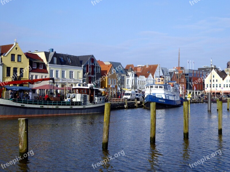 Husum Port Nordfriesland City Ships