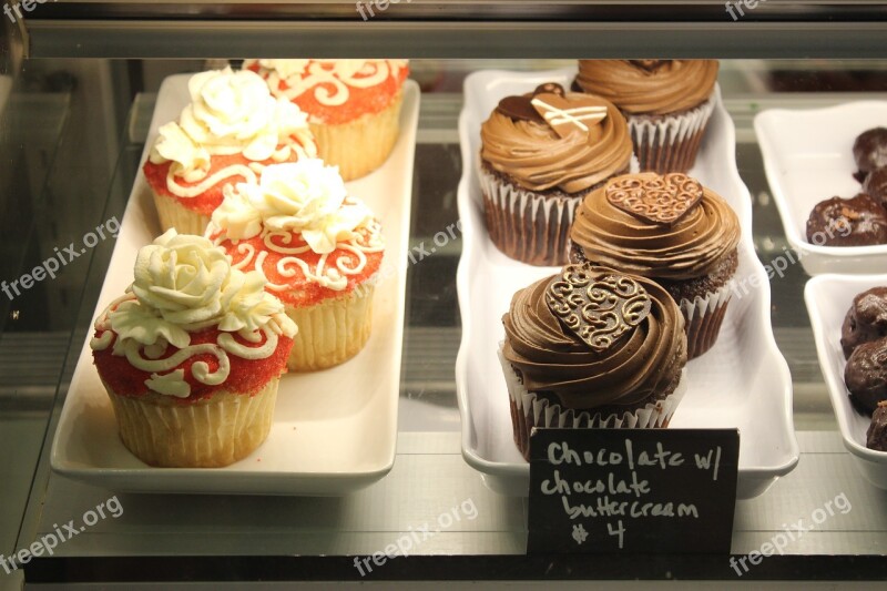 Cupcakes Dessert Bakery Delicious Pastry