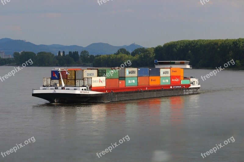 Rhine Shipping Industry Inland Waterway Transport Transport