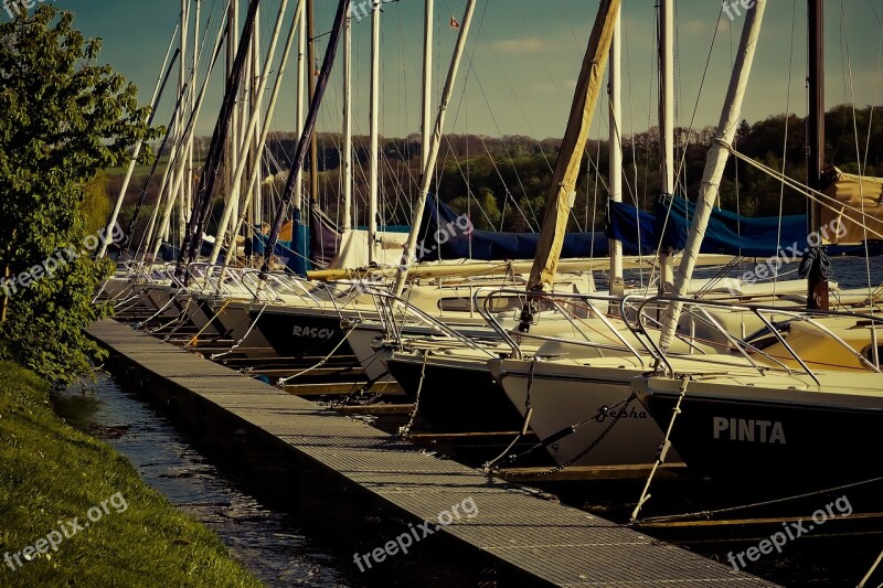 Port Sailing Boats Create Water Ship