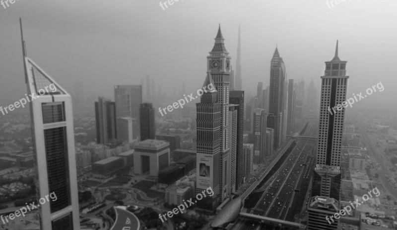 Dubai Skyline City Architecture Skyscrapers