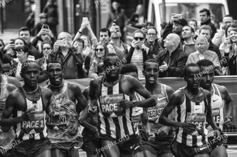 London Marathon Elite Runners Kenyan Runners Pacemaker Free Photos