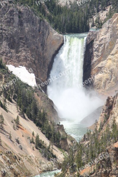 Yellowstone Falls National Park River