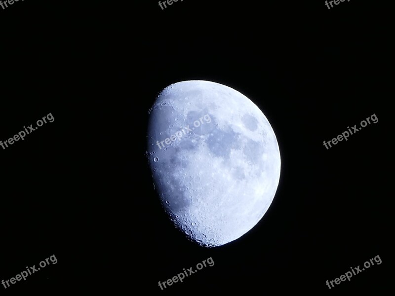 Moon Black Night Mood Night Photograph