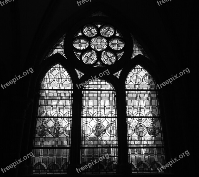 Glass Window Trier Cathedral Cloister Dom Trier