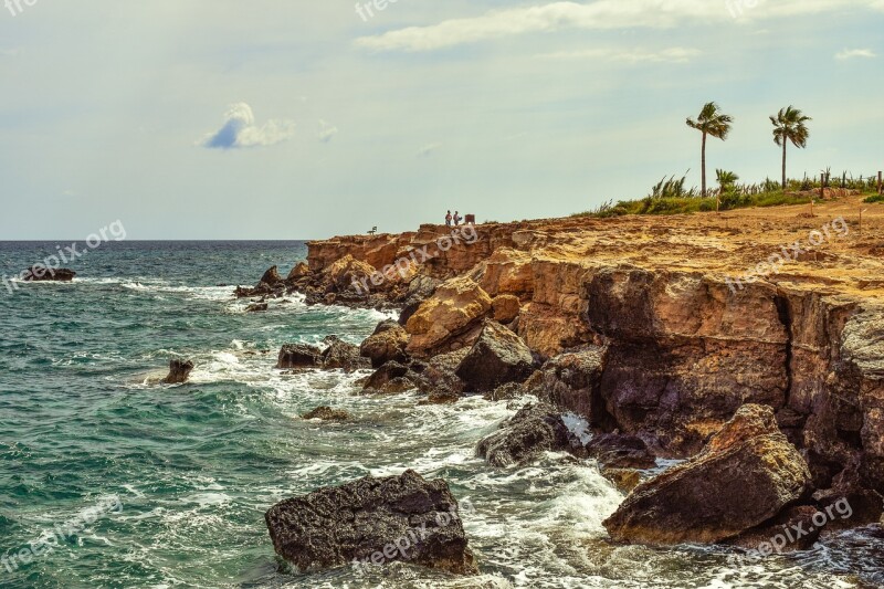 Rocky Coast Waves Nature Sea Shore