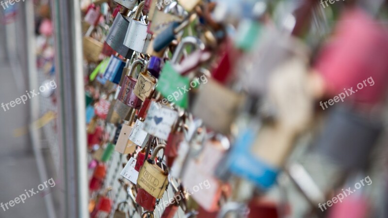 Locks Bridge Love Symbol Padlock