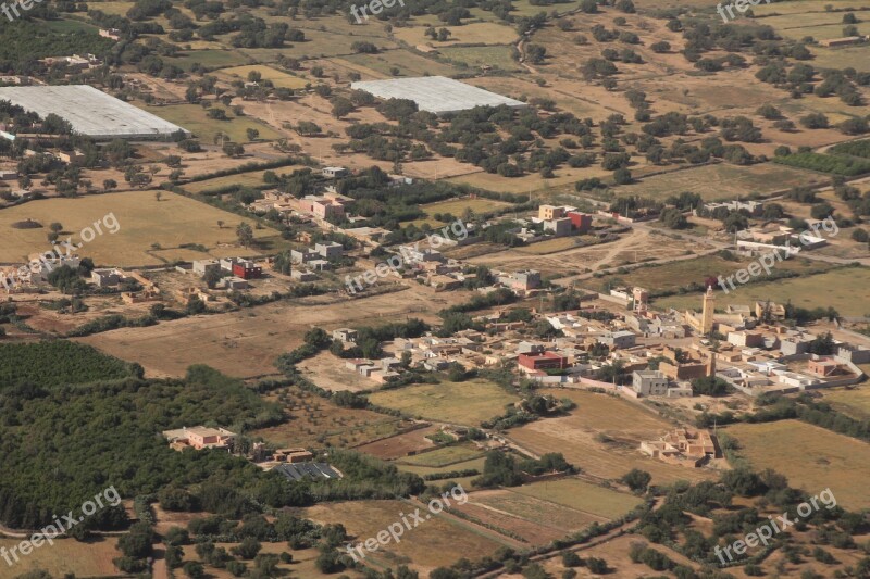 Agadir Landing Overview Fields Strawberry Greenhouse