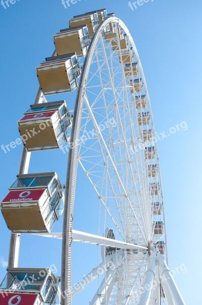 Ferris Wheel Sun Sky Fair Fairground