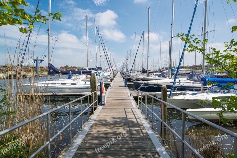 Marina Boats Yachts Water Sea