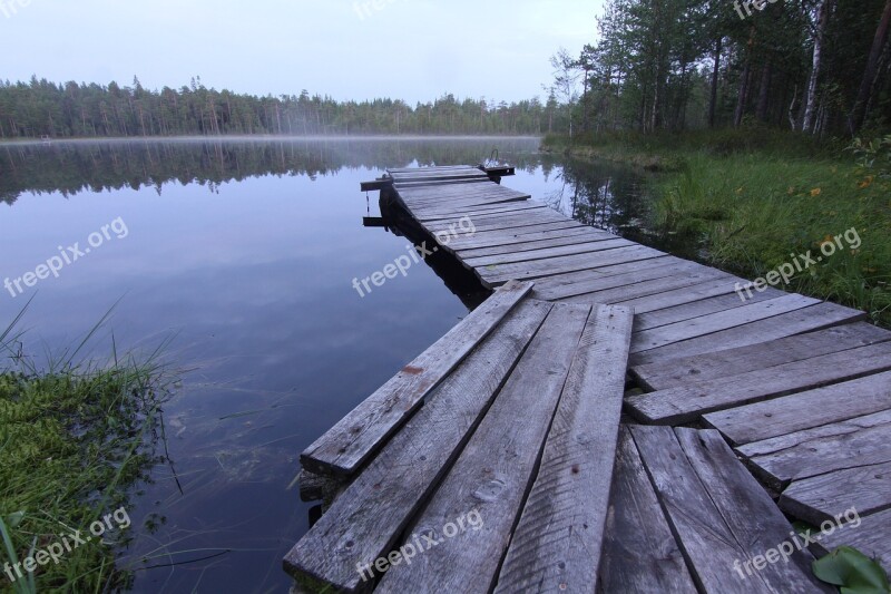 Wood Bridge Tourism Pier Beach