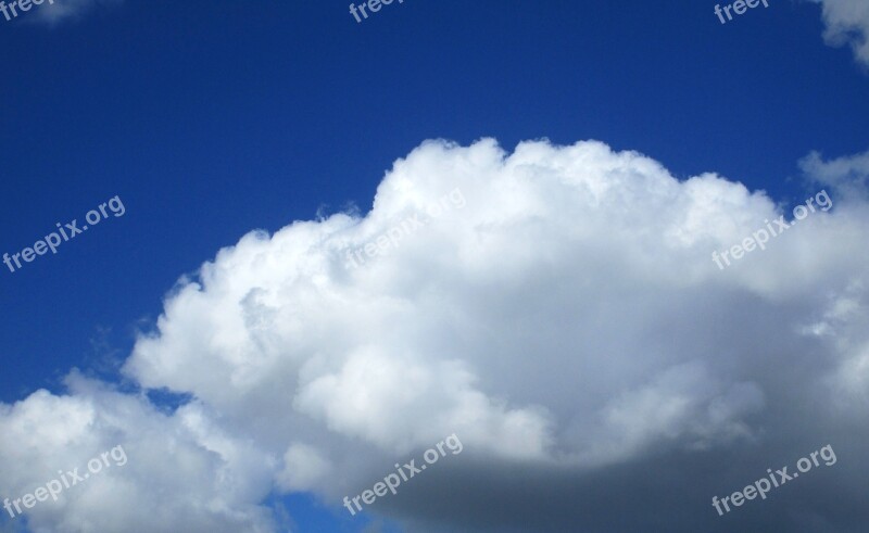 Cloud Of Bunch Of Blue Sky Weather Cumulus