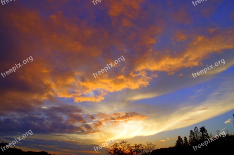 Sunset Sky Japan Cloud Light