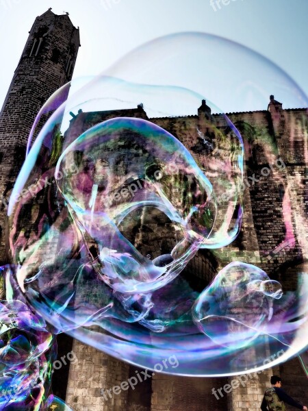 Soap Bubbles Artist Big Street Artist Barcelona