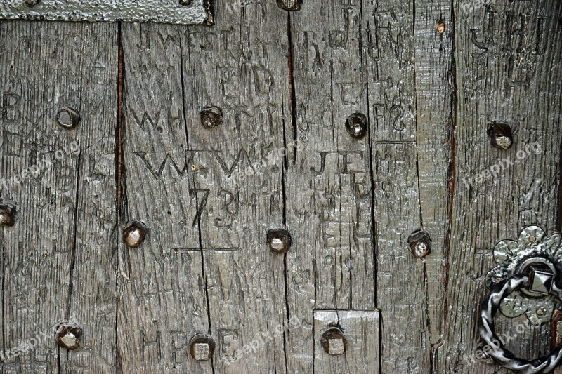 Door Wood Church Wooden Brown