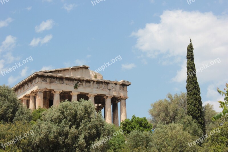 Greece Greek Temple Athens Hephaestus