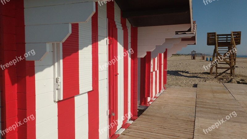 Beach Booth Summer Since Life Jackets Red Cross