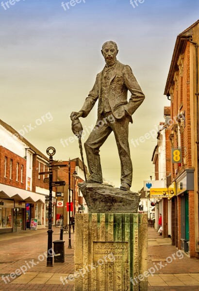 Ae Housman Statue Poet Scholar Bromsgrove