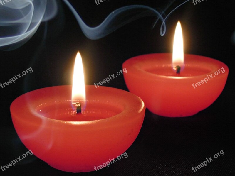 Candles Burn Candlestick Smoke Candle