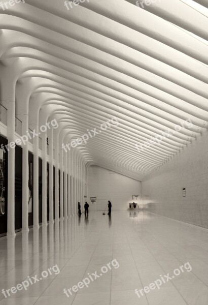 Path Tunnel White Architecture Walkway