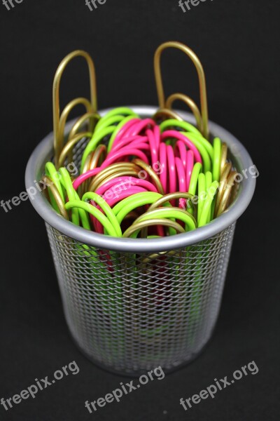 Paperclips Office Supplies Pen Holder Business Accessories