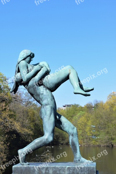 Statue Sculpture Vigeland Frogner Oslo