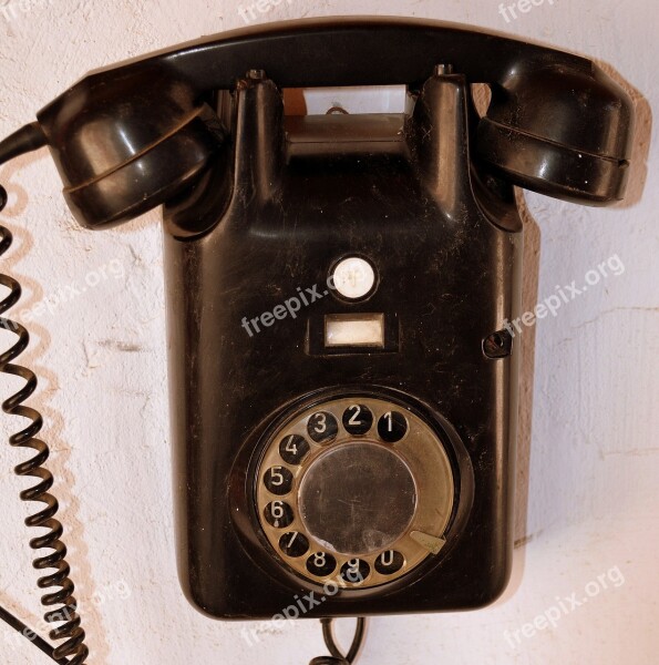 Phone Dial Telephone Handset Nostalgia Historically